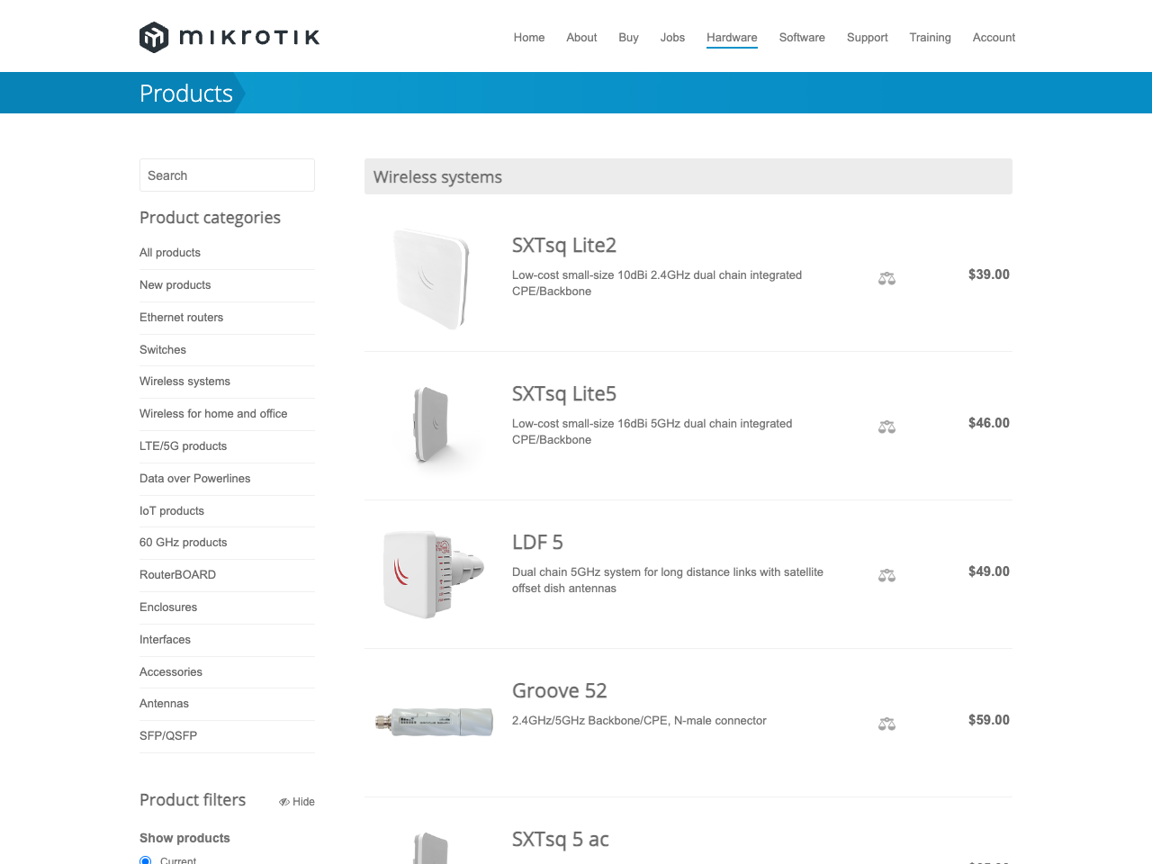 Mikrotik Wireless Systems screenshot
