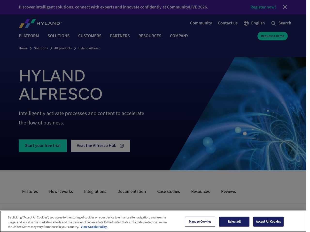 Alfresco Content Application screenshot