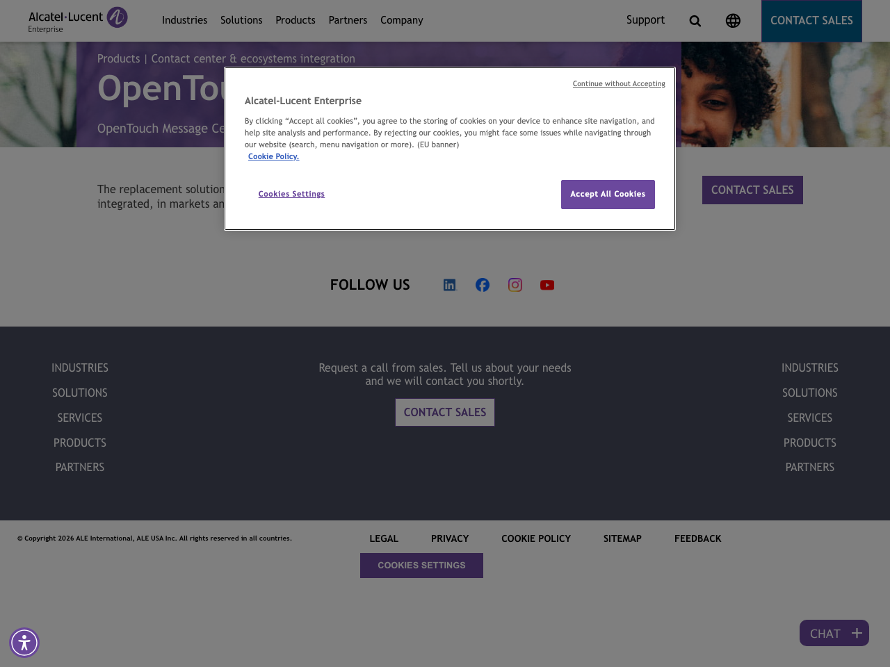 OpenTouch Message Center screenshot
