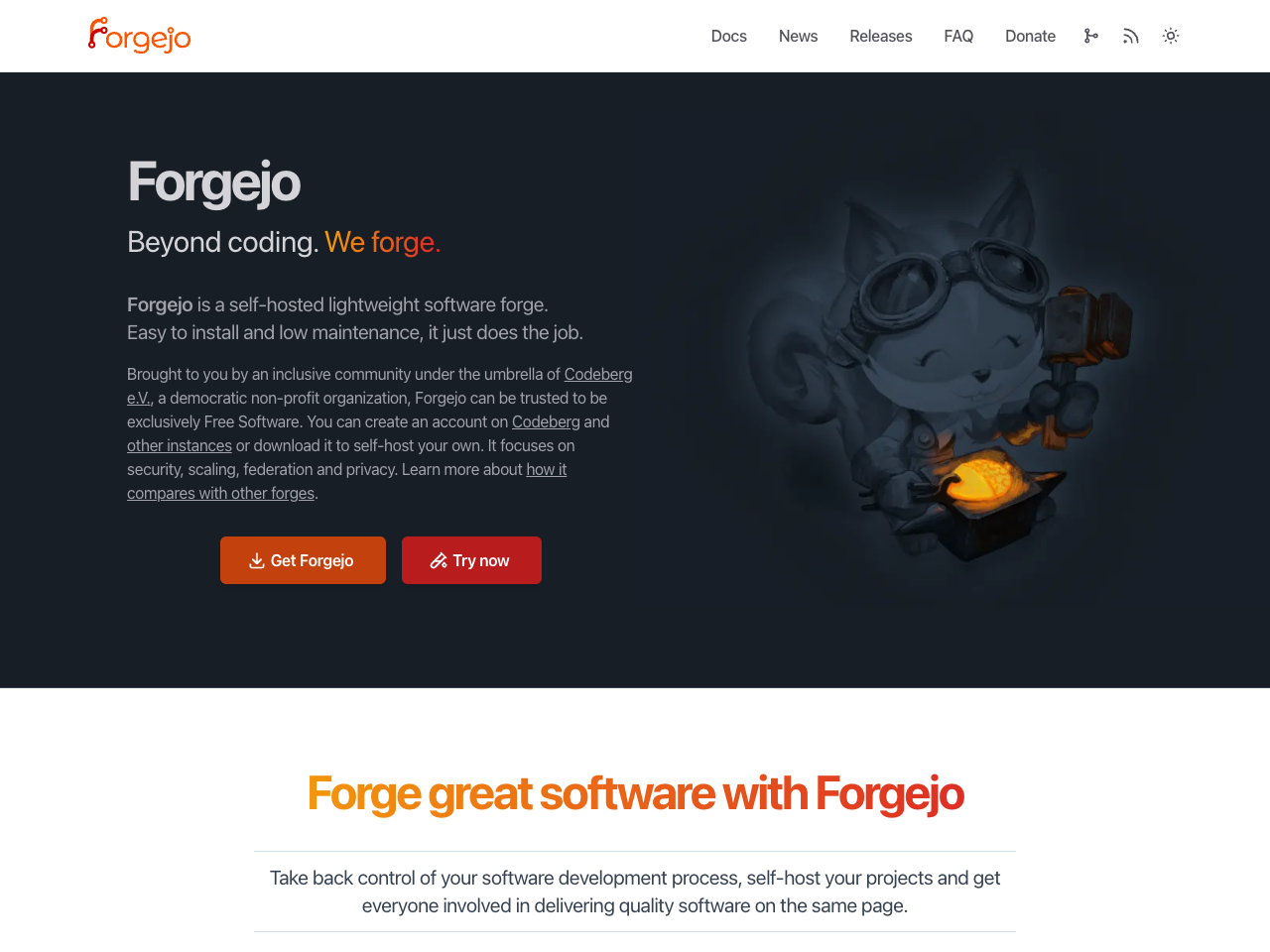 Forgejo screenshot