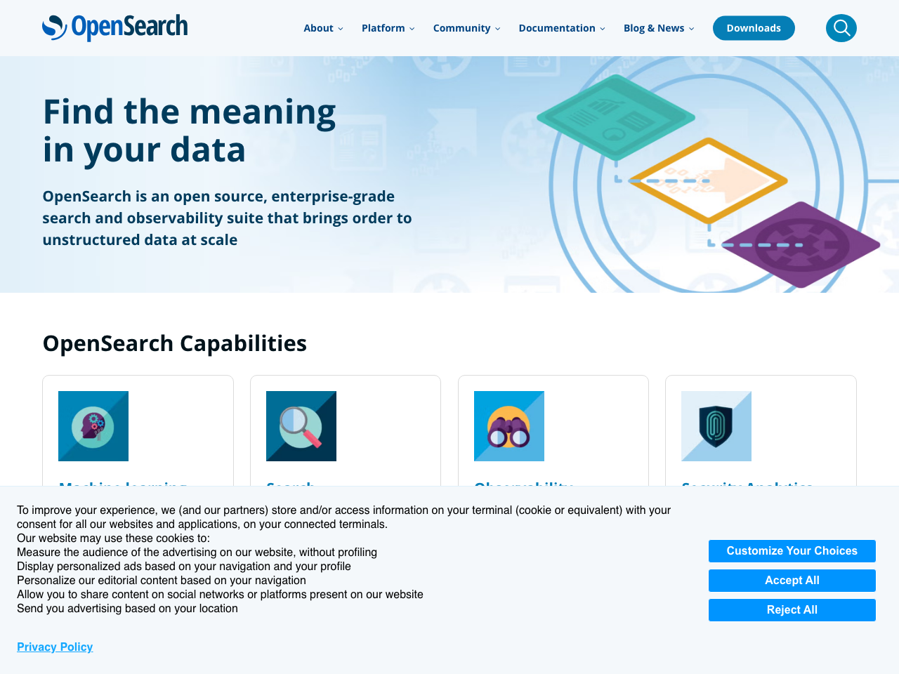 OpenSearch screenshot