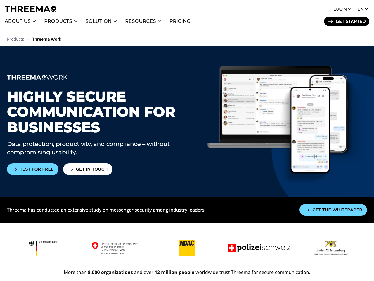 Threema Work screenshot
