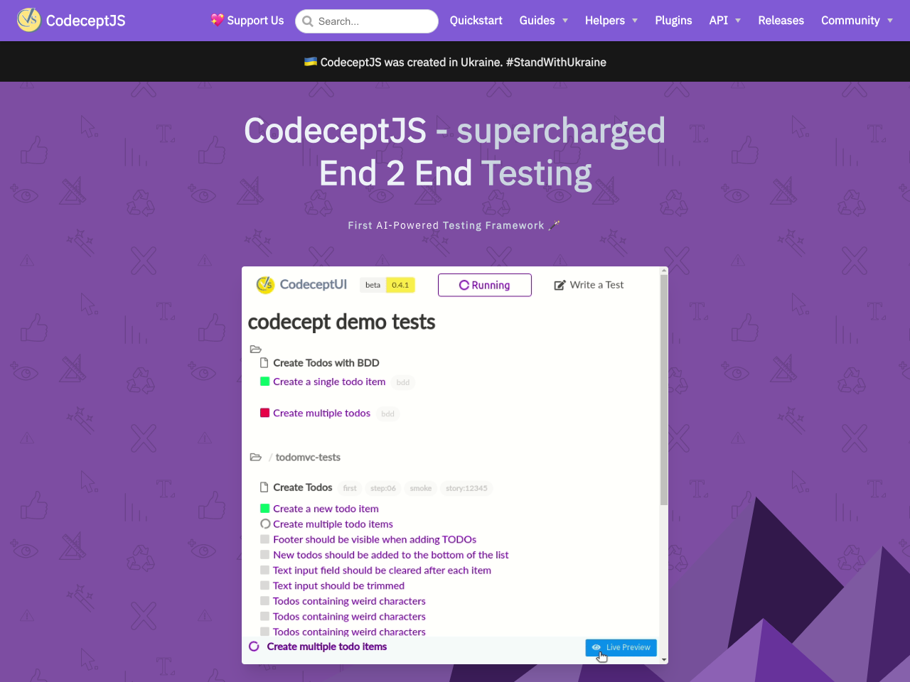 CodeceptJS screenshot