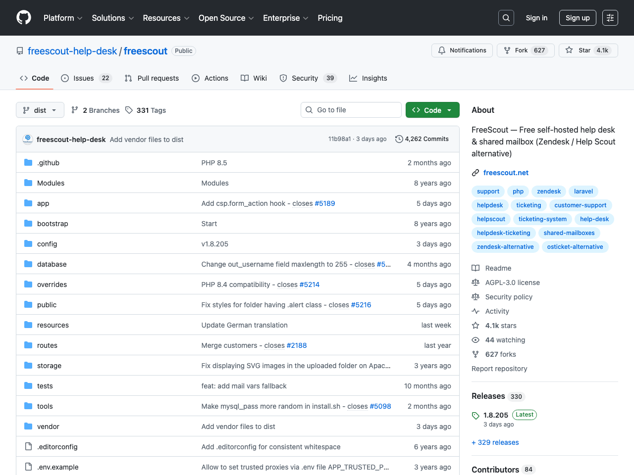 FreeScout screenshot