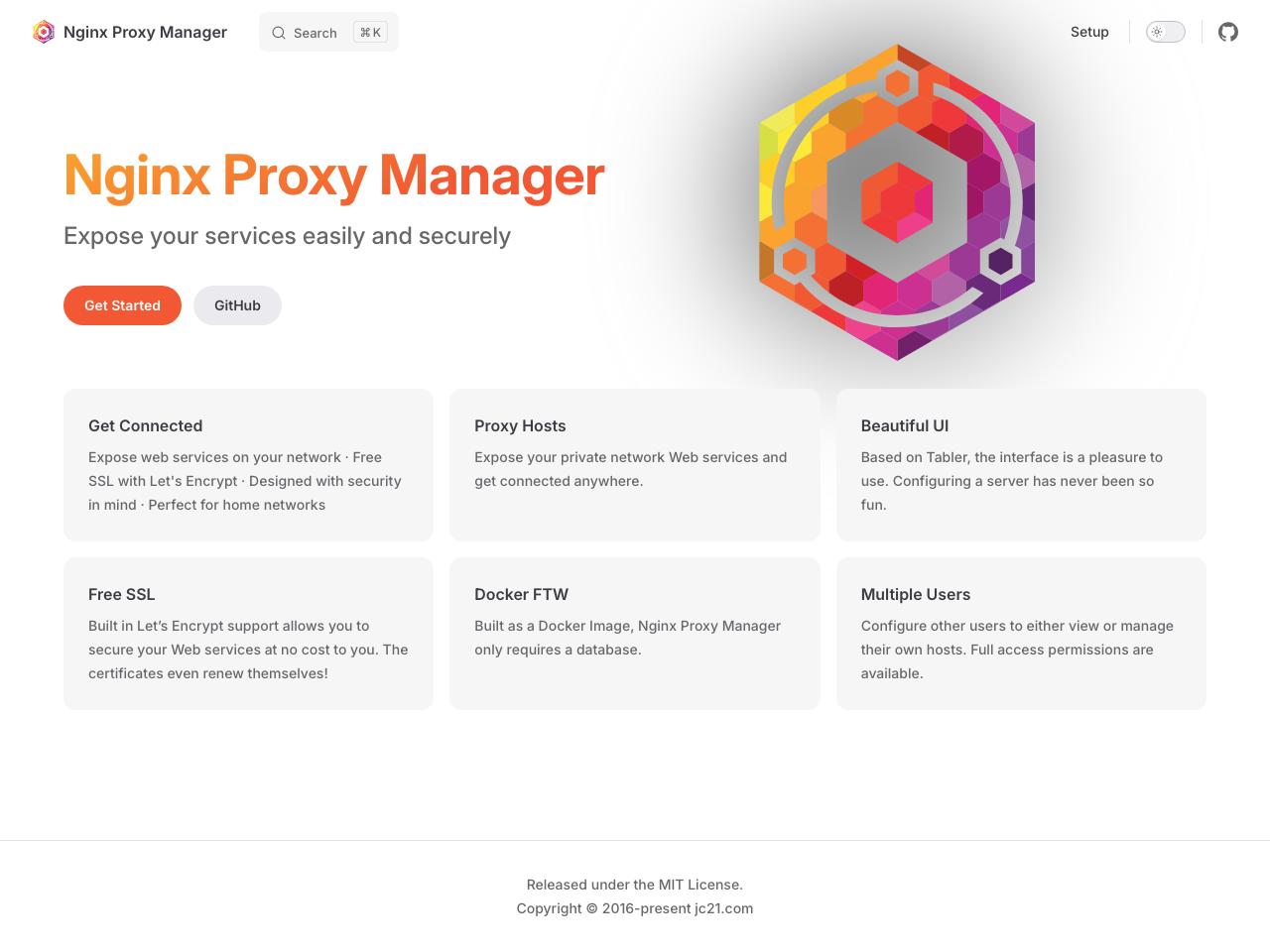 Nginx Proxy Manager screenshot