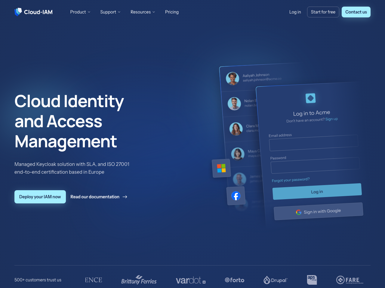 Cloud IAM screenshot