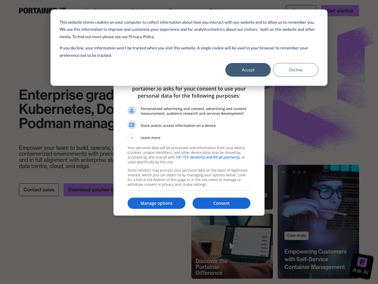 Portainer screenshot