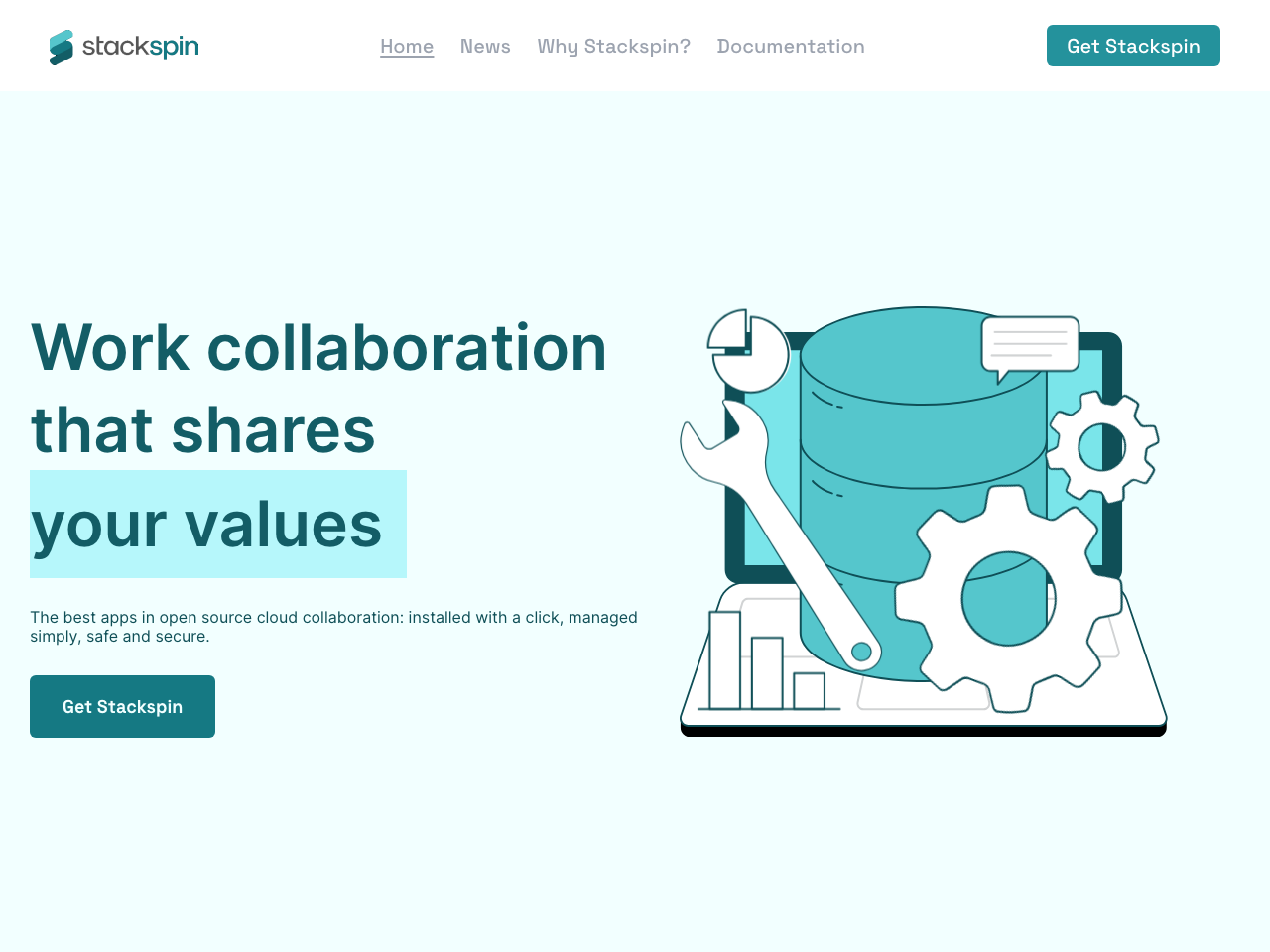 Stackspin screenshot