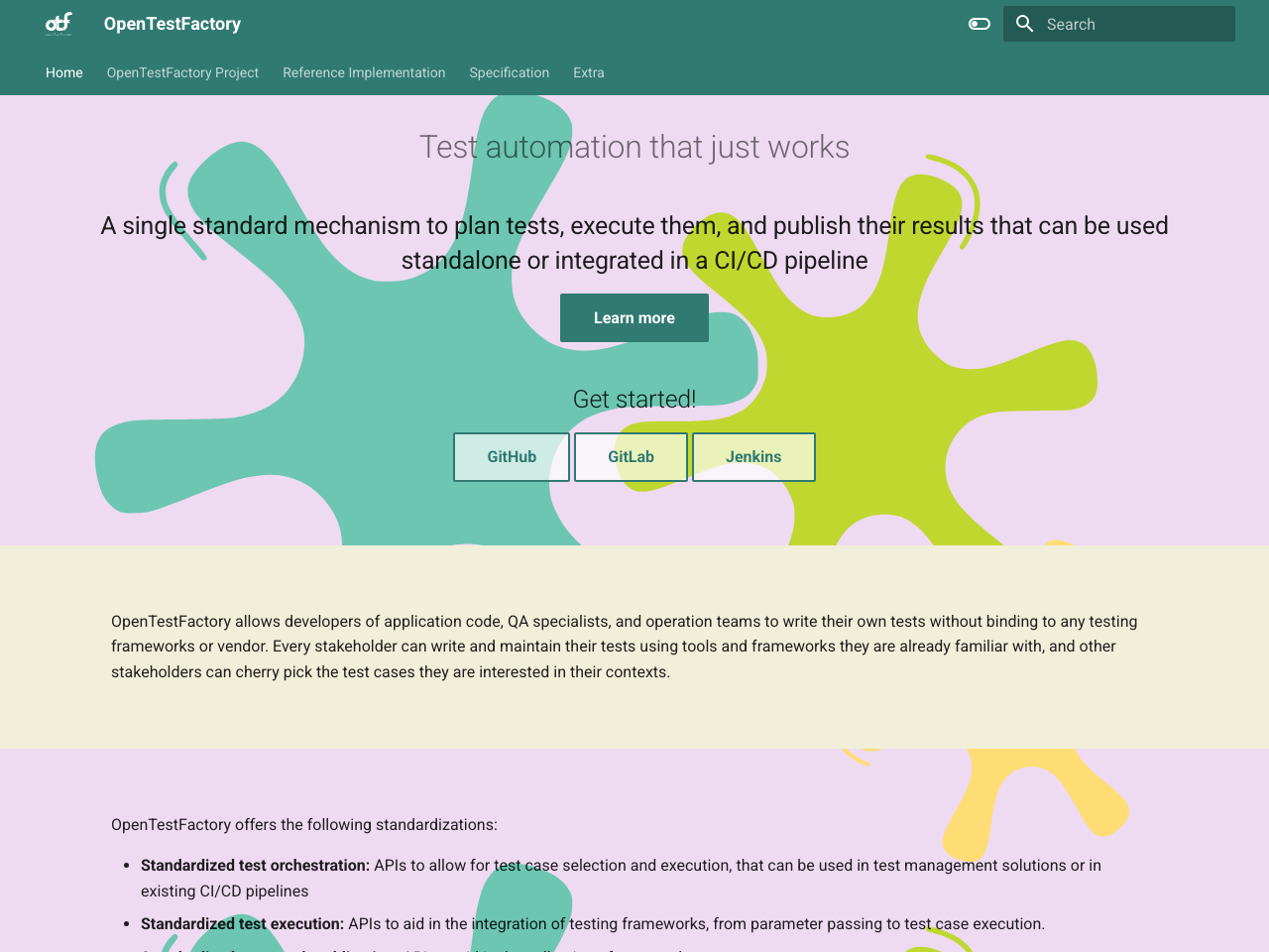 OpenTestFactory screenshot