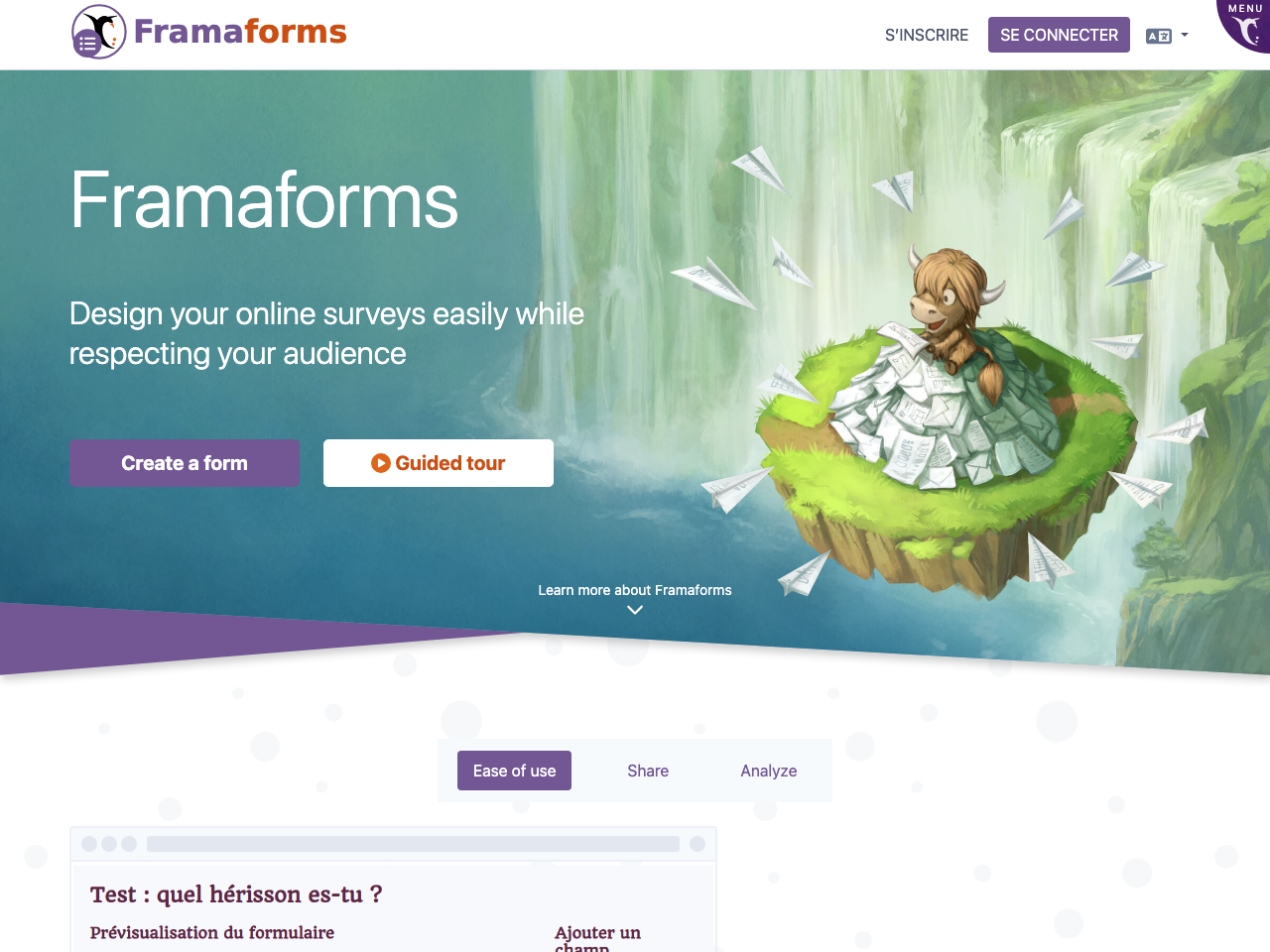 Framaforms screenshot
