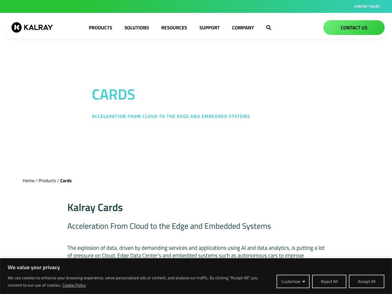 Kalray Cards screenshot