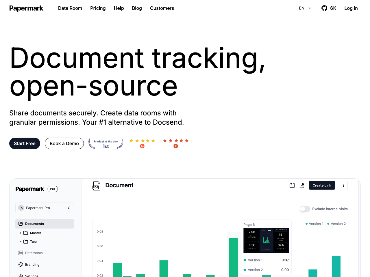 Papermark screenshot