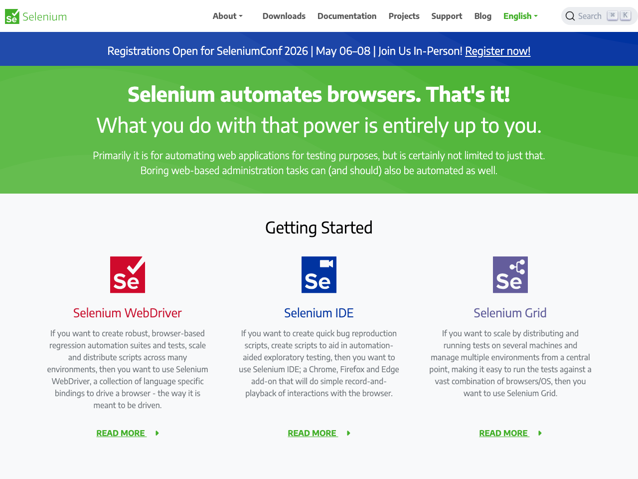 Selenium IDE screenshot