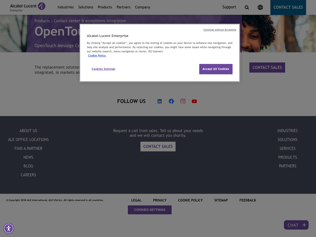 OpenTouch Message Center screenshot