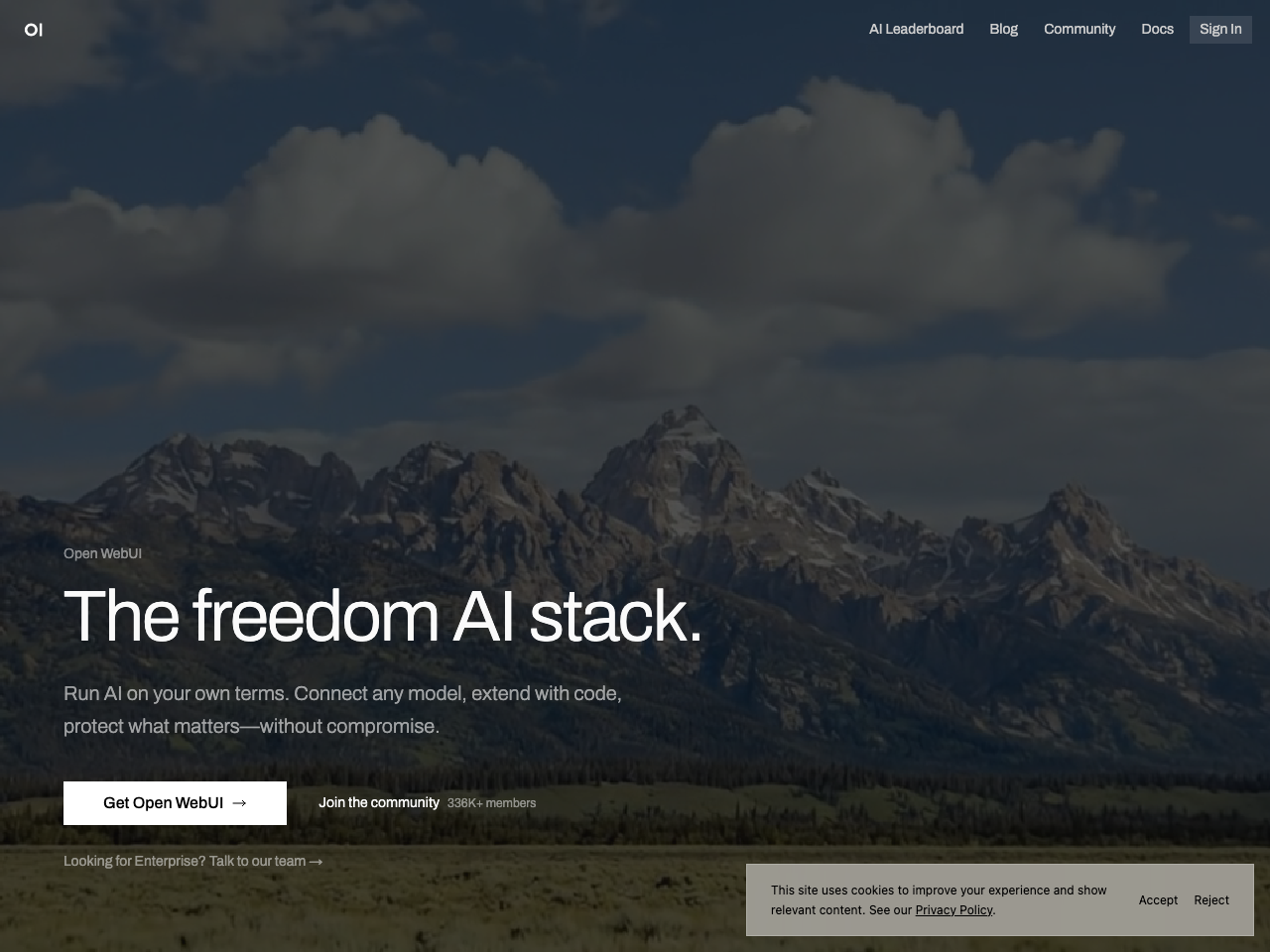 Open WebUI screenshot