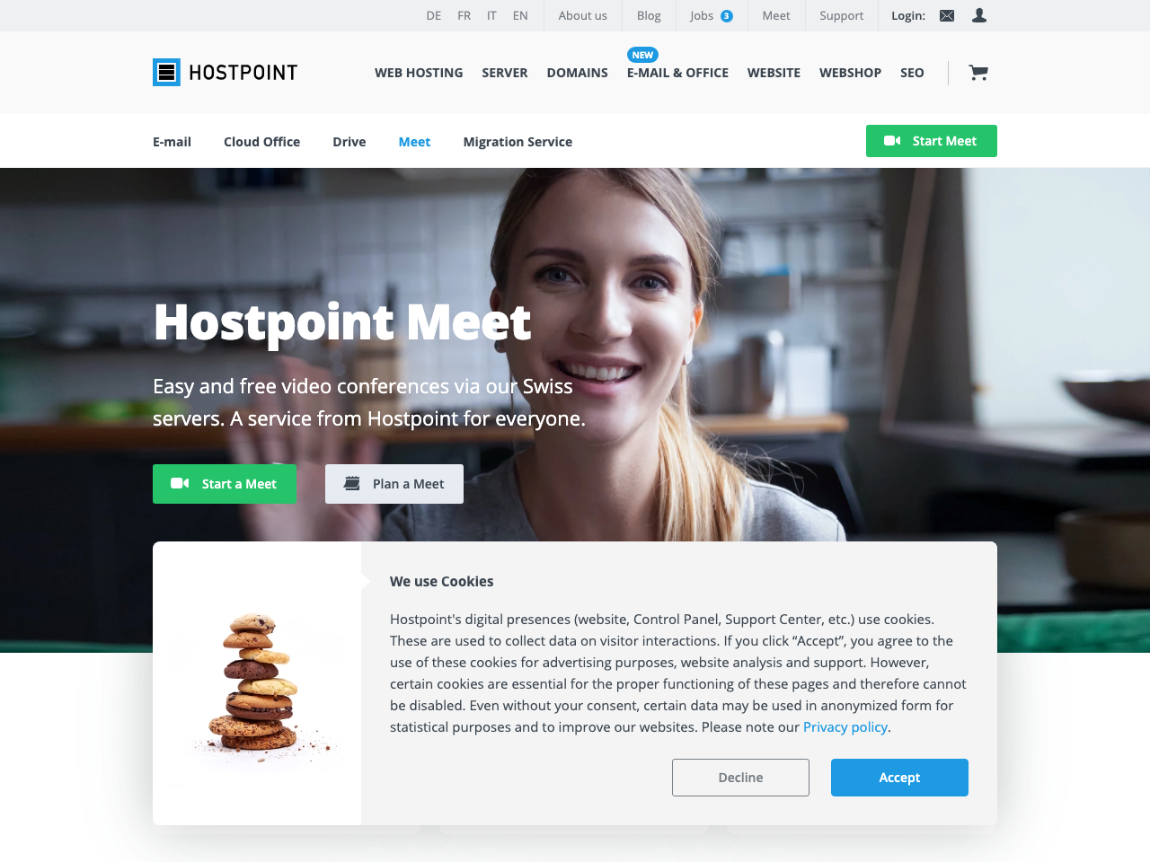 Hostpoint Meet screenshot