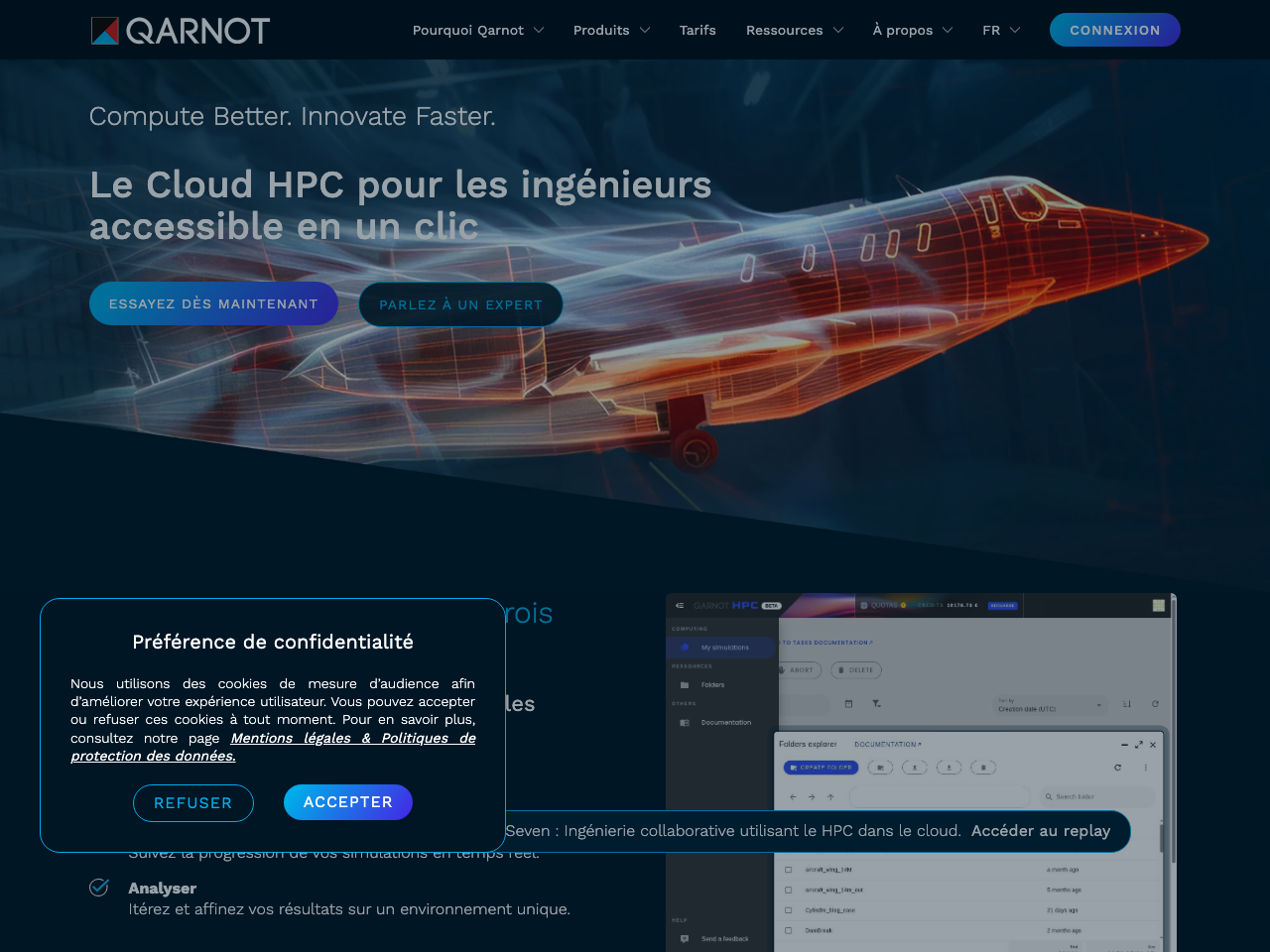 Qarnot computing screenshot
