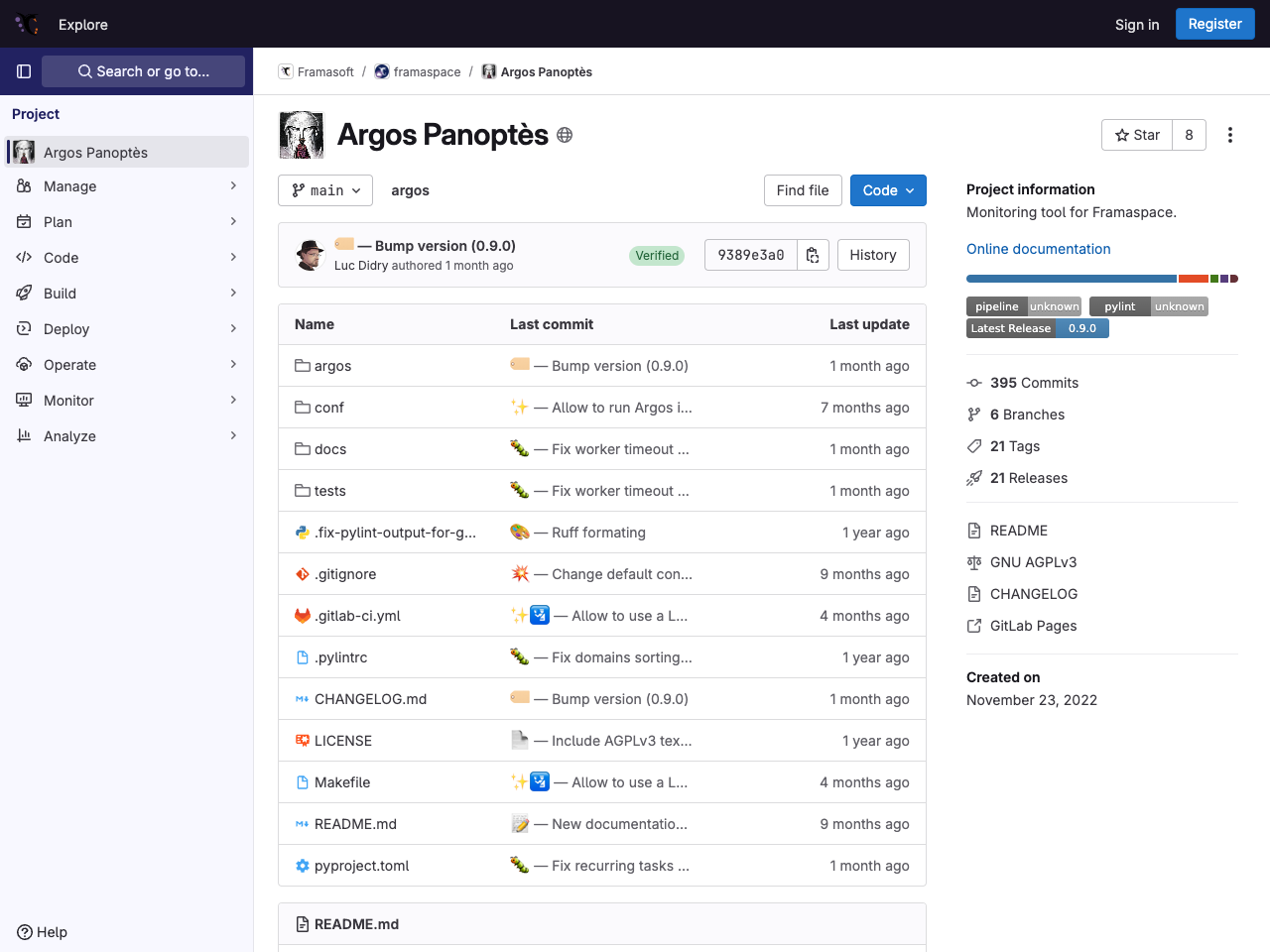 Argos screenshot