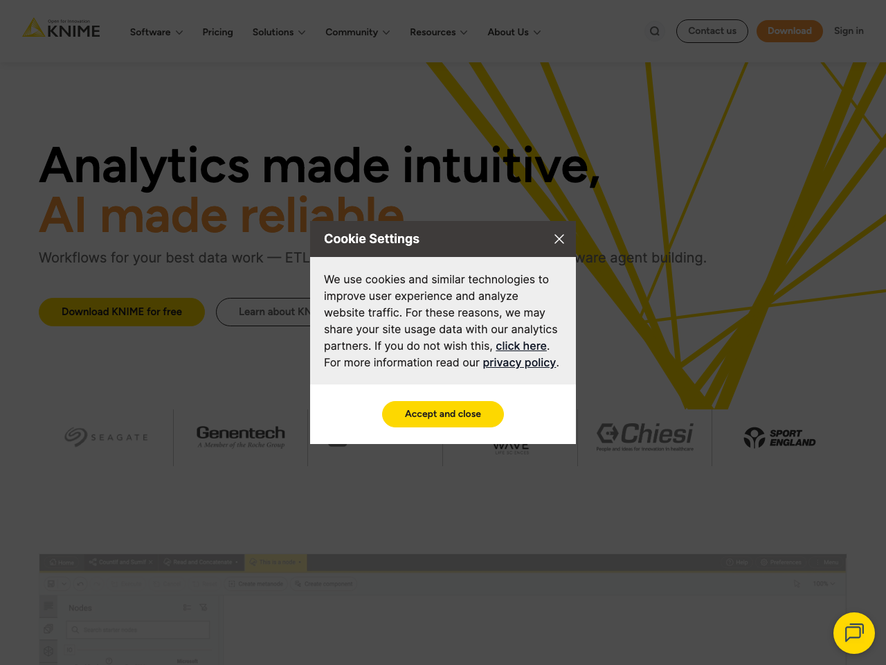 KNIME Analytics Platform screenshot
