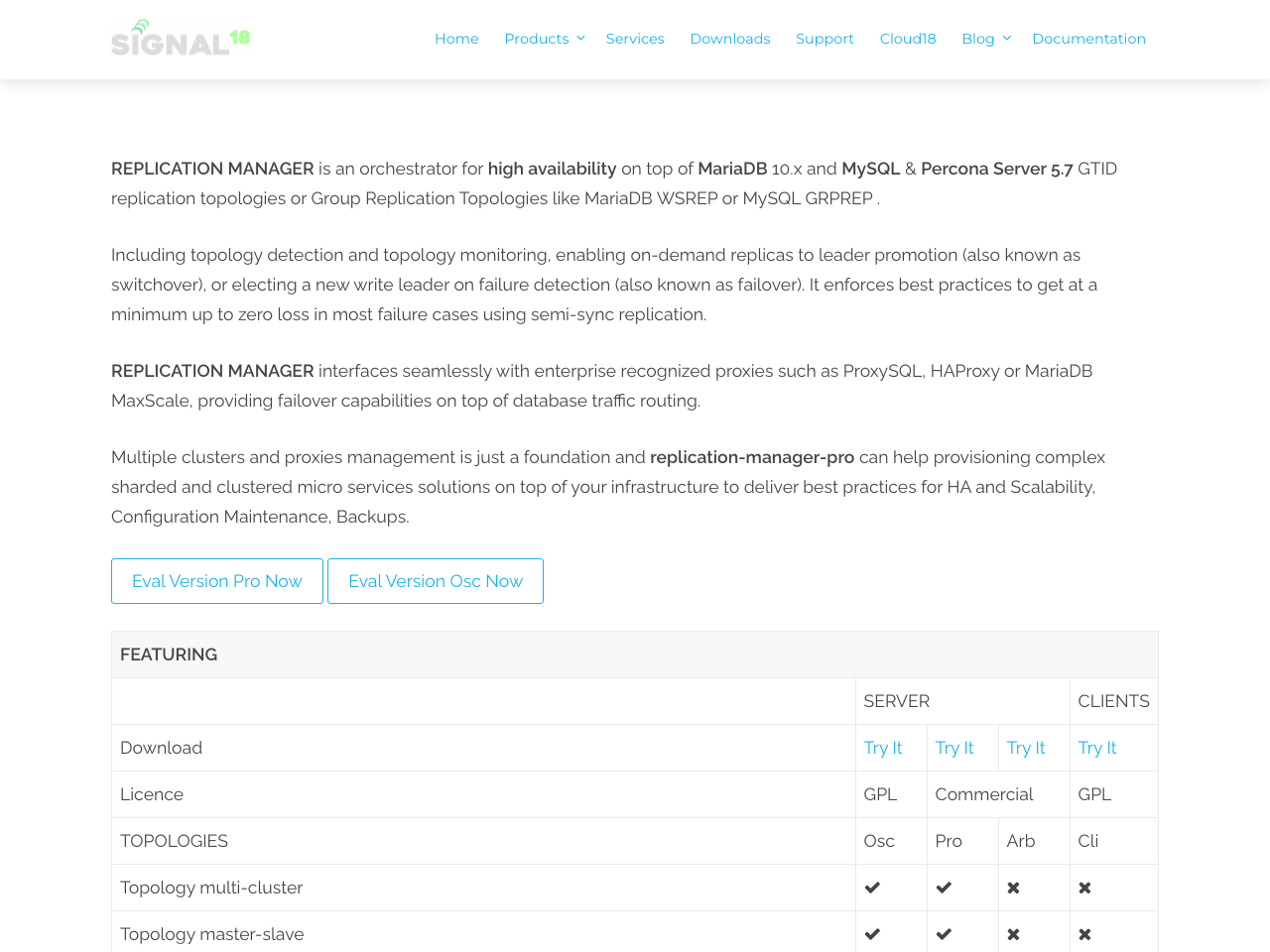 Replication Manager screenshot