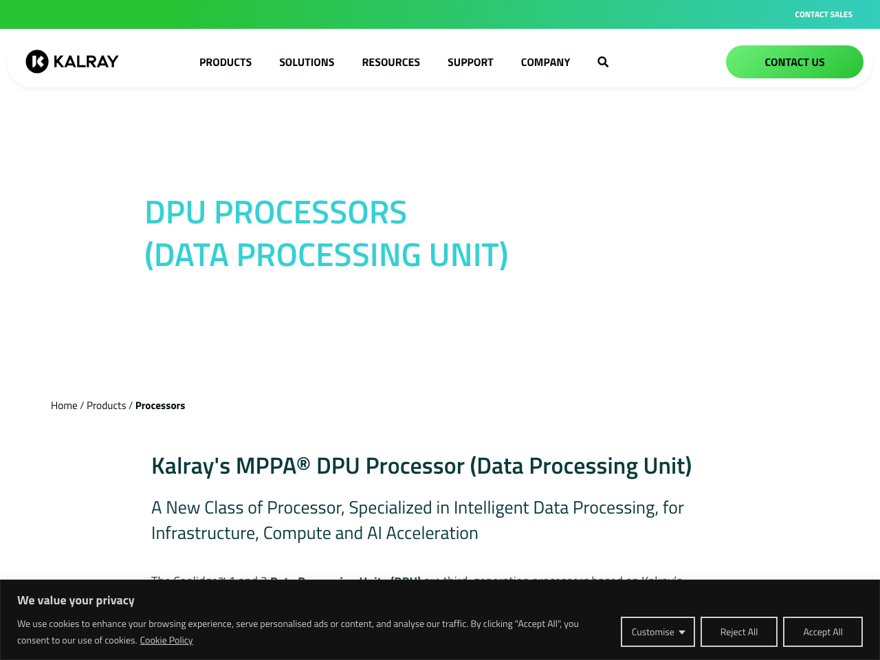 Kalray's MPPA® Processors screenshot
