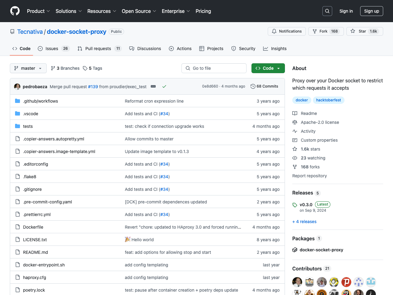 Docker Socket Proxy screenshot