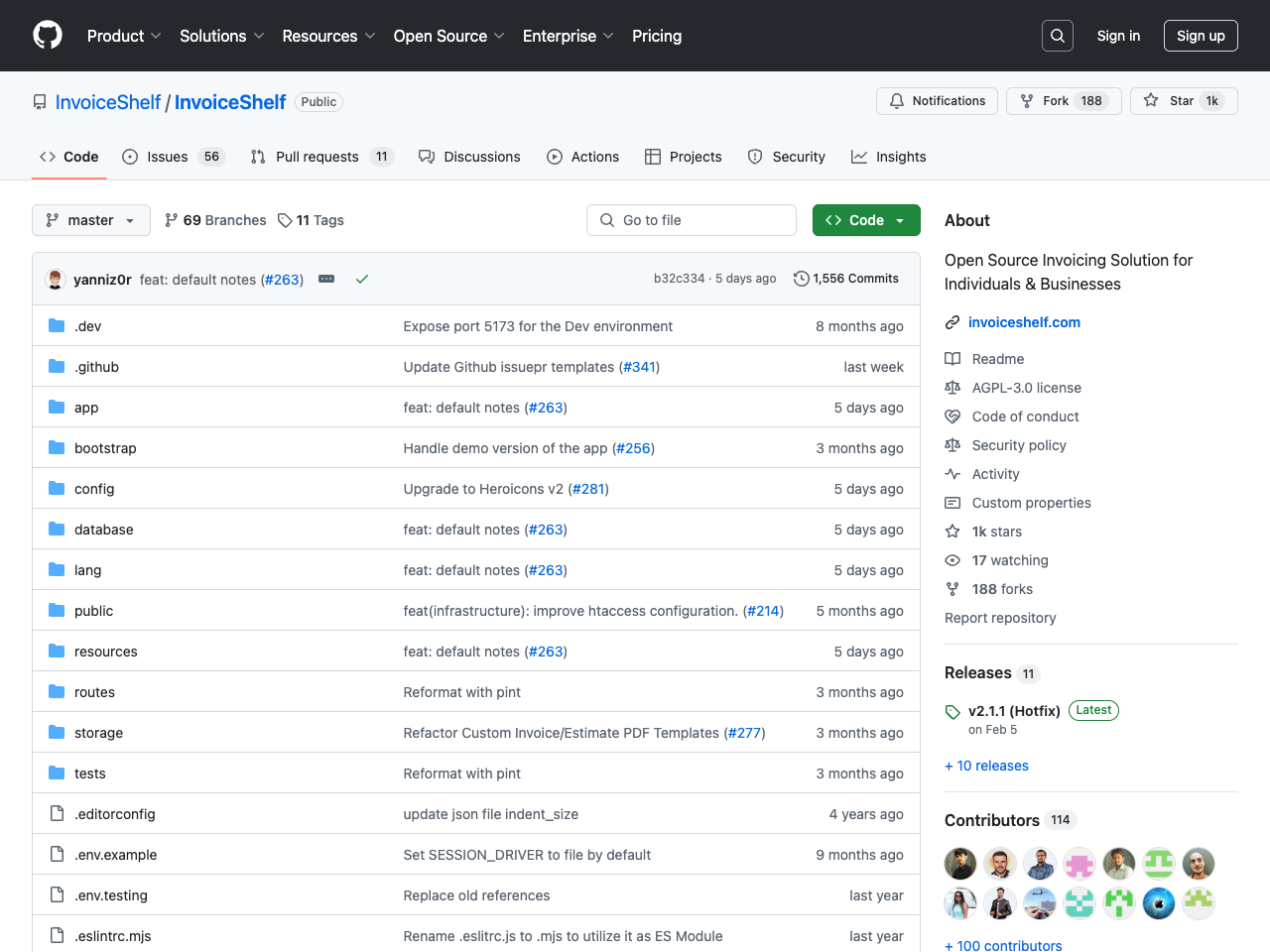 InvoiceShelf screenshot