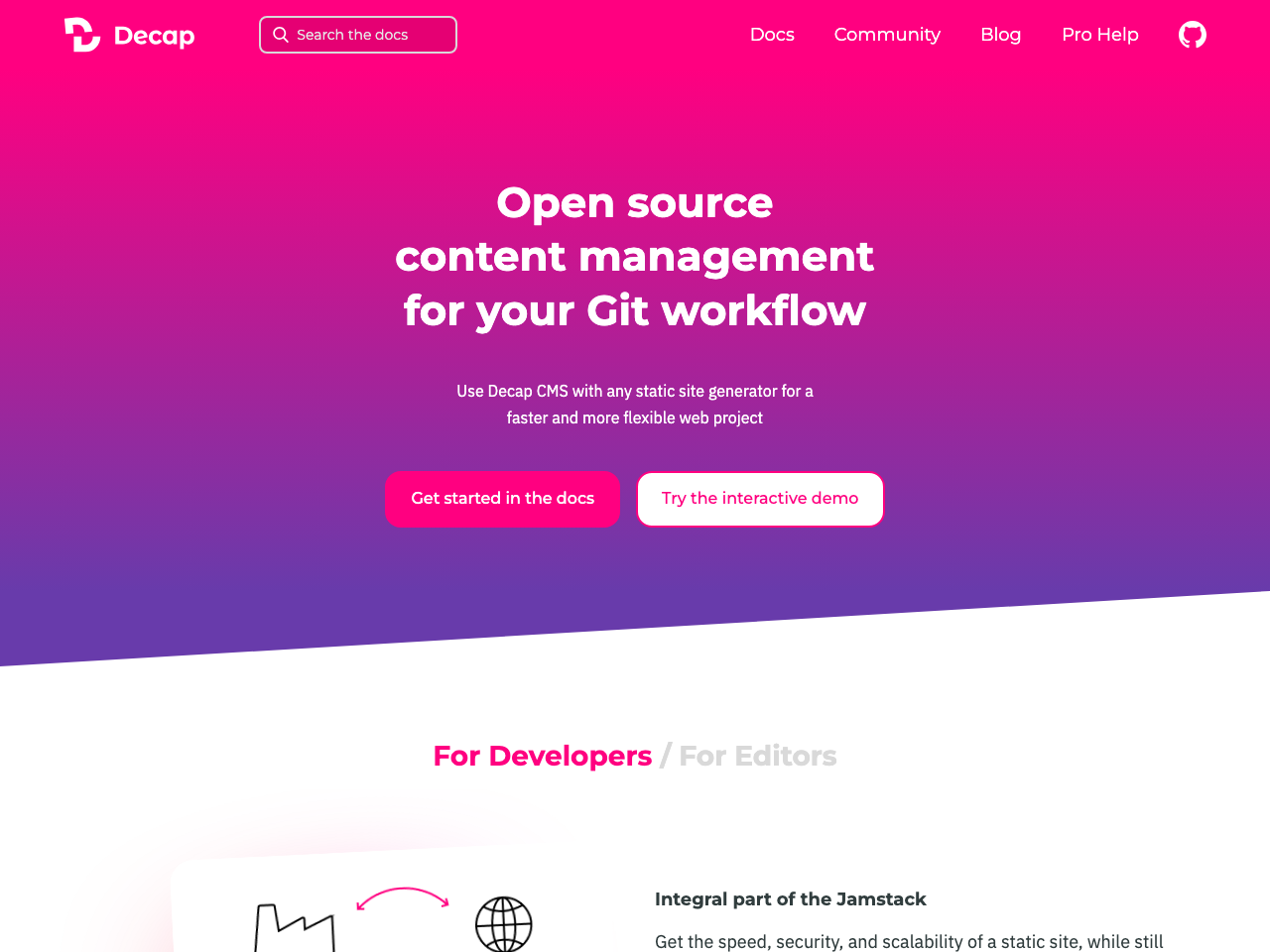 Decap CMS screenshot
