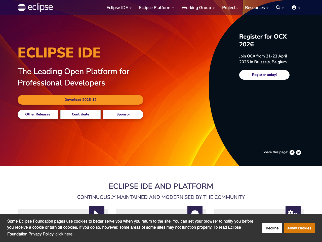 Eclipse IDE screenshot
