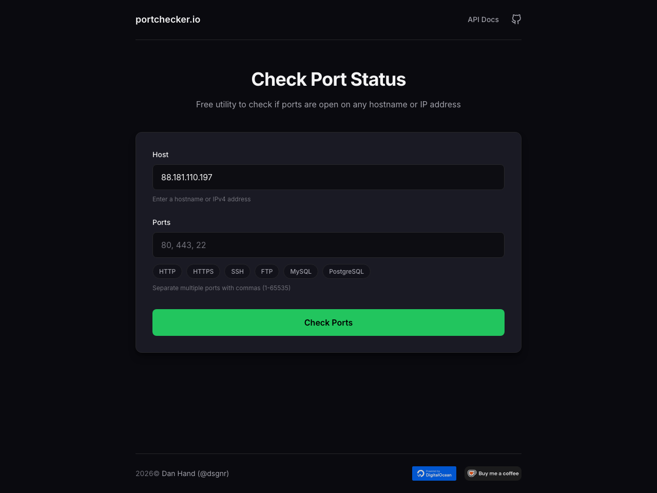 PortChecker screenshot