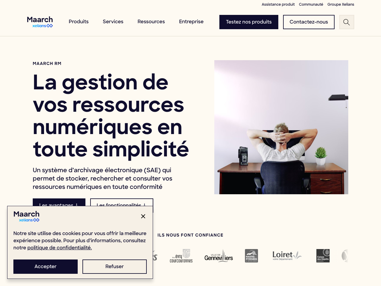 Maarch RM screenshot