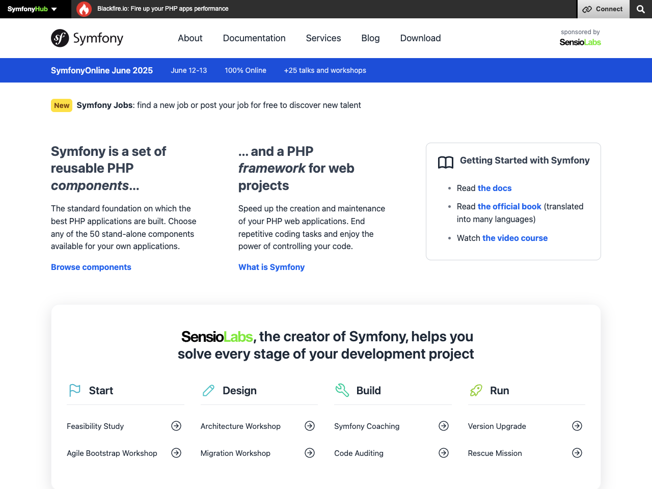 Symfony screenshot