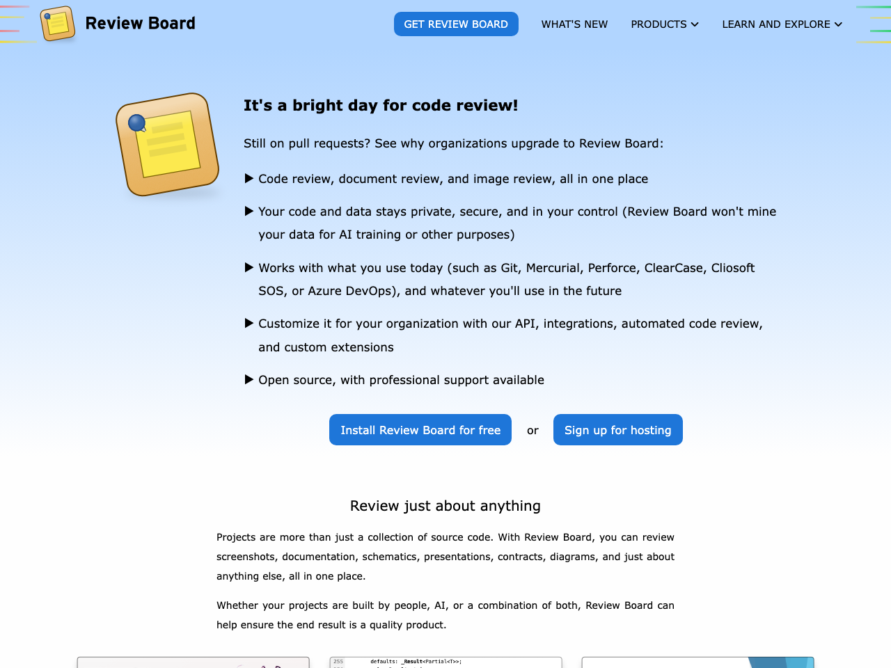 Review Board screenshot