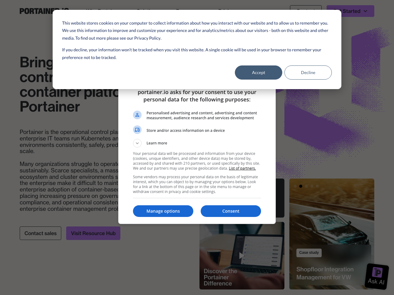 Portainer screenshot