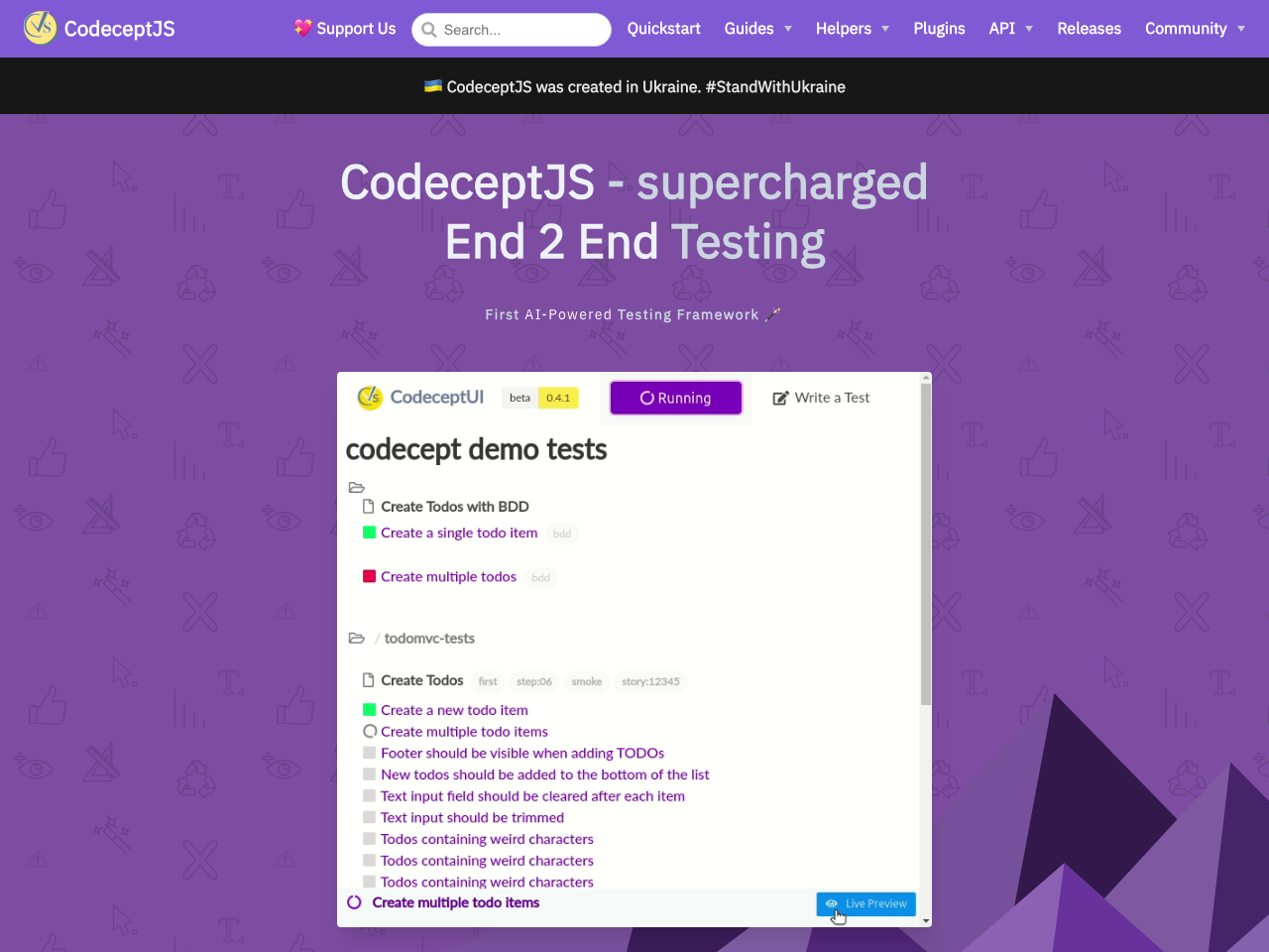 CodeceptJS screenshot