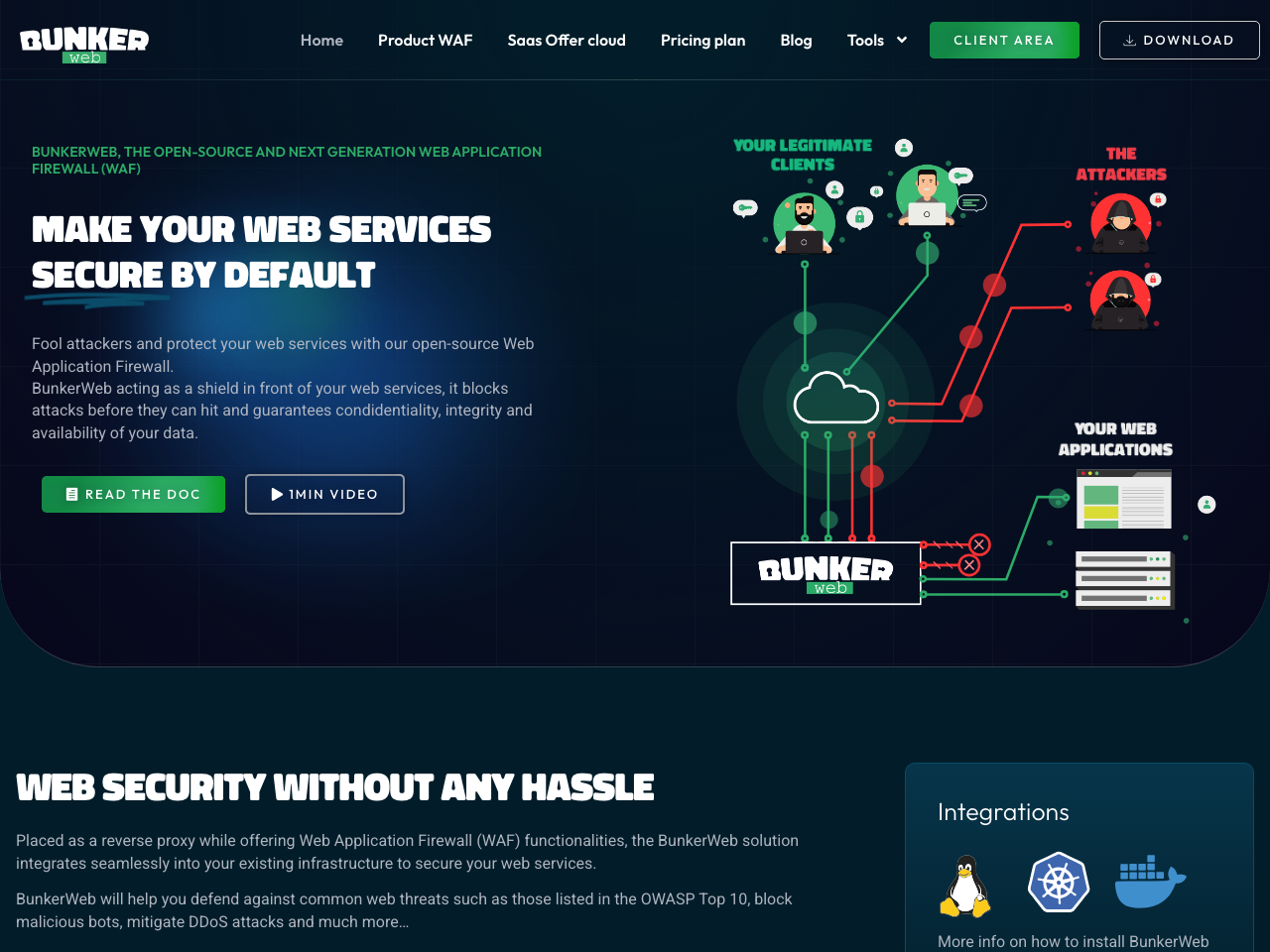 BunkerWeb screenshot