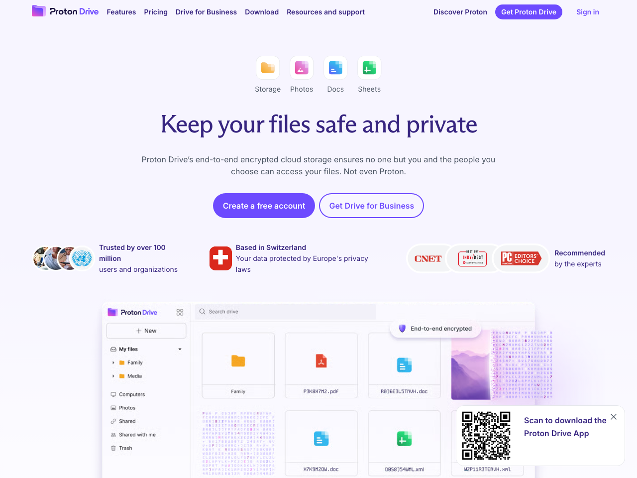 Proton Drive screenshot