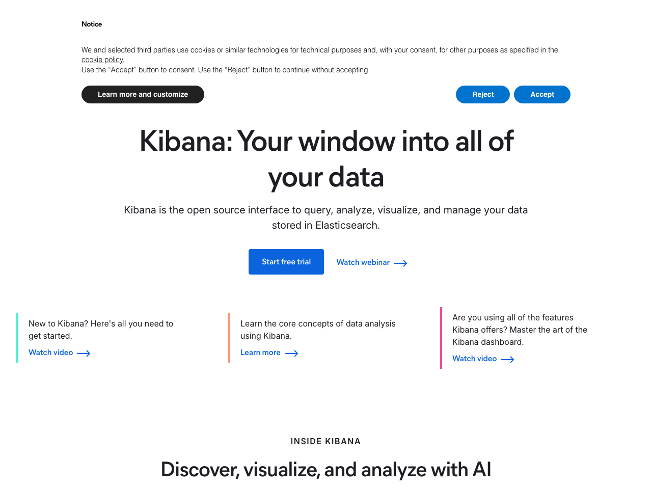 Kibana screenshot