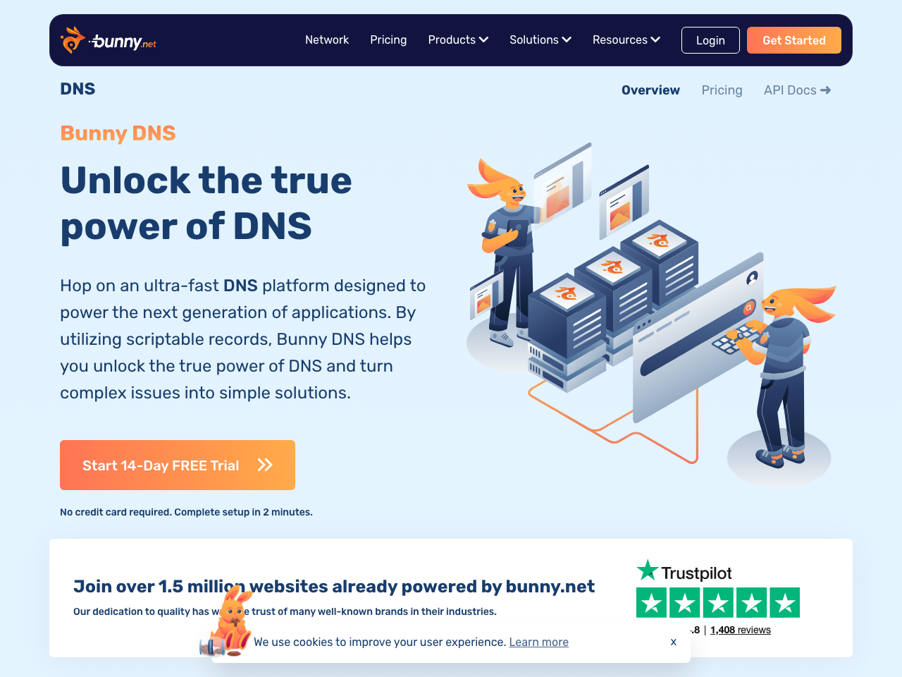 Bunny DNS screenshot