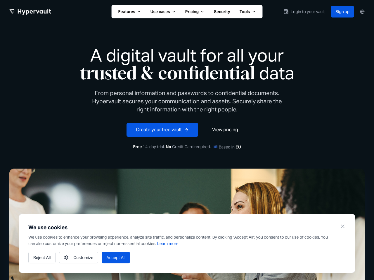 Hypervault screenshot