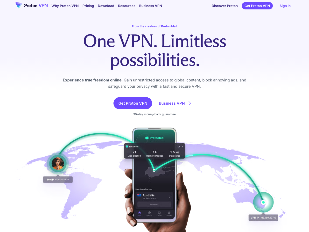Proton VPN screenshot