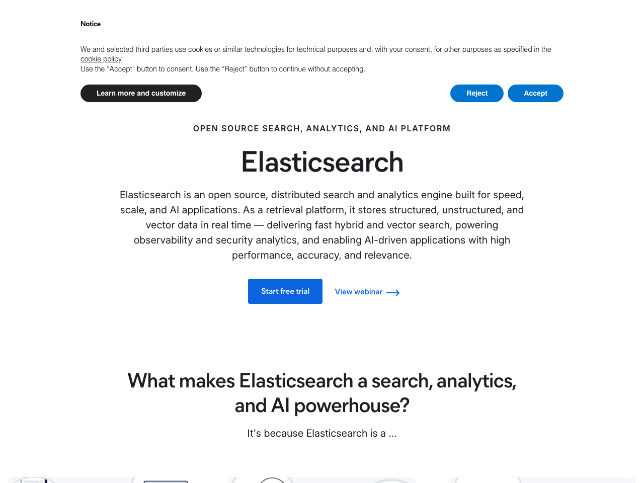 Elasticsearch screenshot
