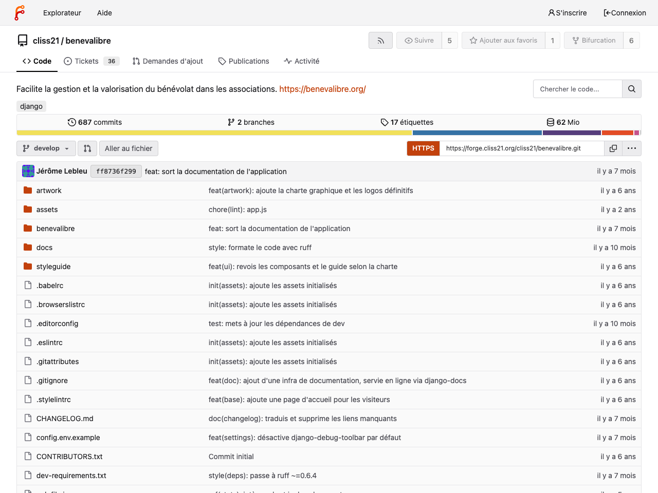 Bénévalibre screenshot
