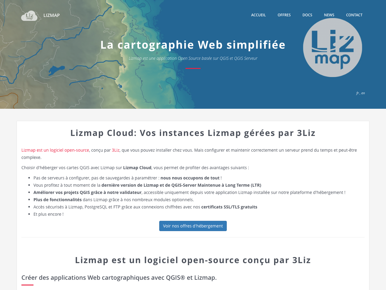 Lizmap screenshot