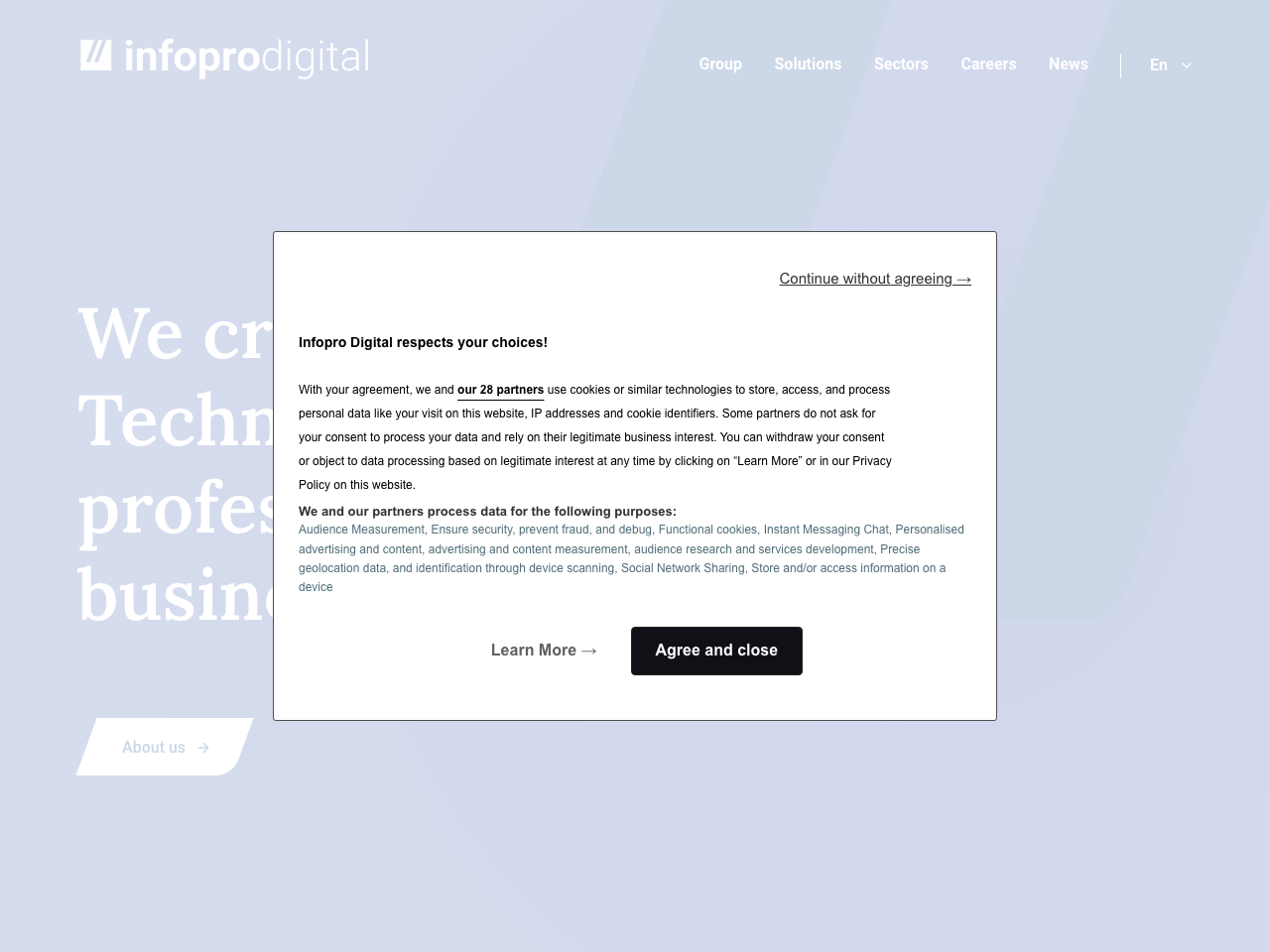 Infopro Digital screenshot