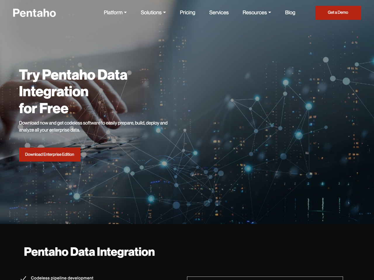 Pentaho Community Edition screenshot