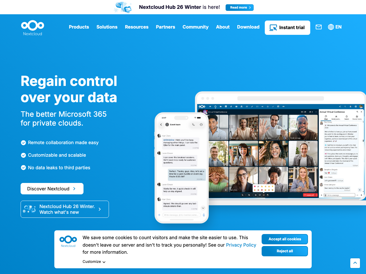 Nextcloud screenshot