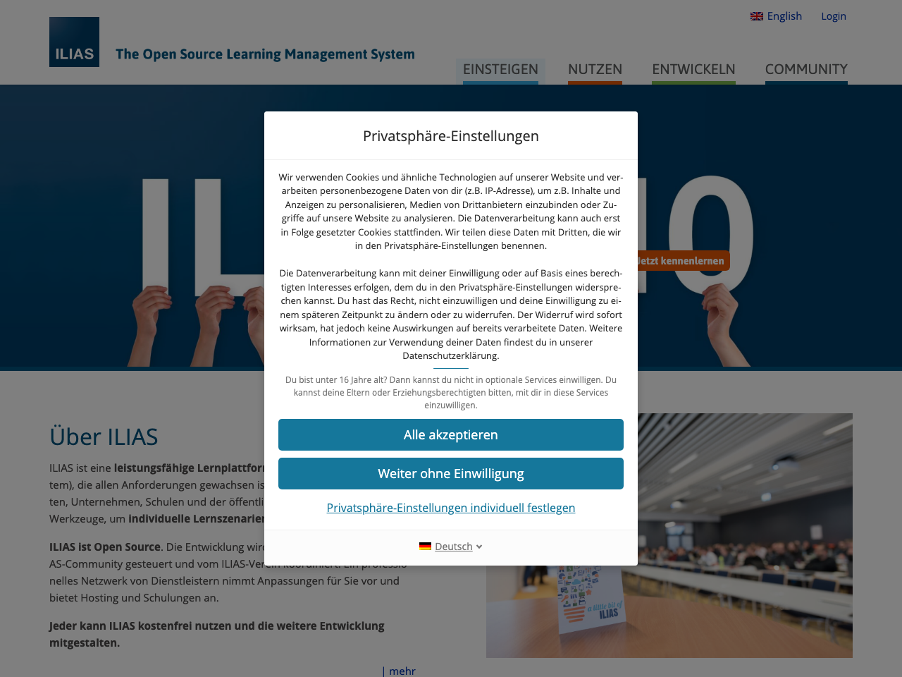 ILIAS screenshot
