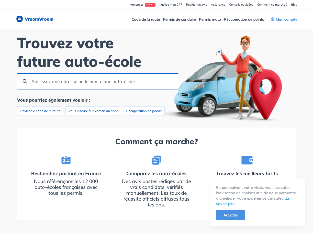 VroomVroom.fr screenshot