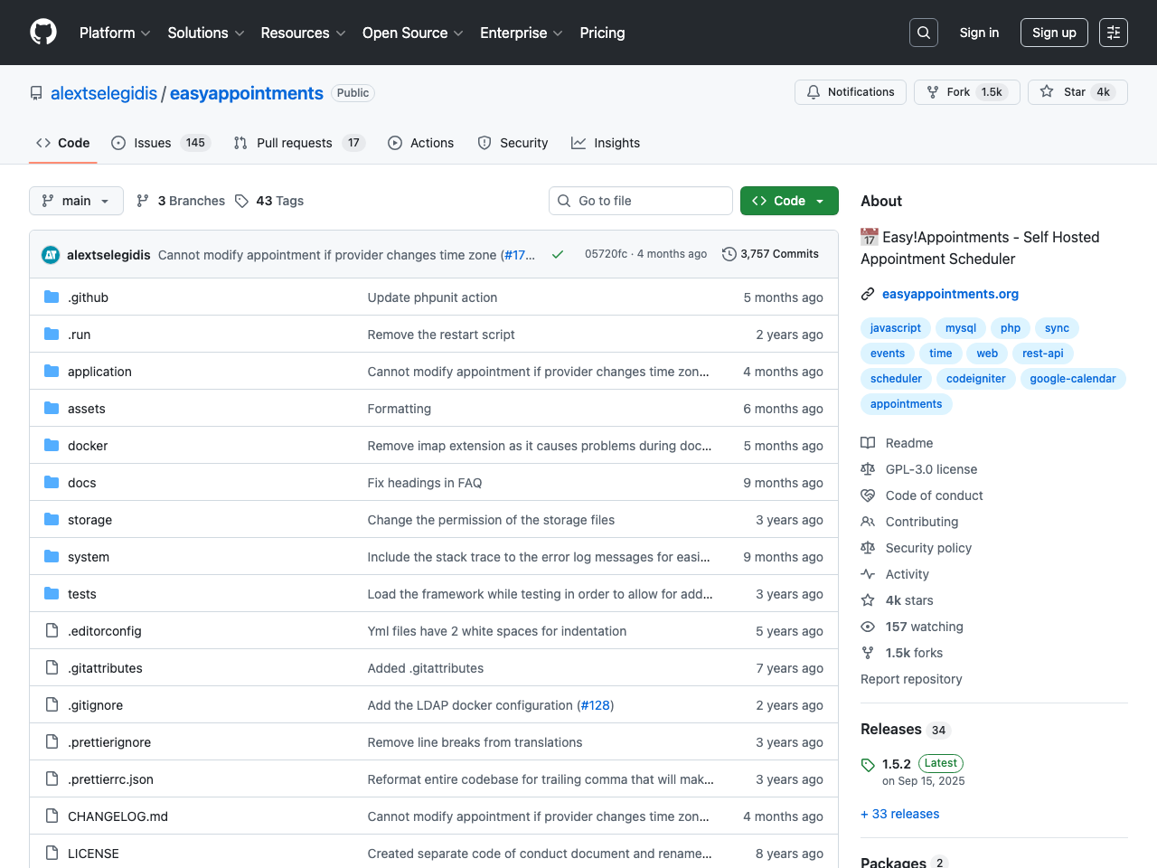 Easy!Appointments screenshot